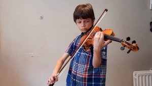 Гамма Фа мажор 3-октавная на скрипке, Миша Андреев Violin Scale 3 octave F major Misha Andreev, 10