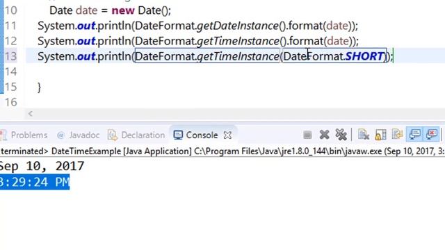 75. Date time and Date formatter in java