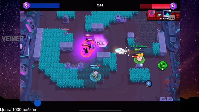 Витал Шарк и Мишура встретили спиннеров в глобале | Витал Шарк про пуш 70 к кубков в Brawl Stars смотреть онлайн