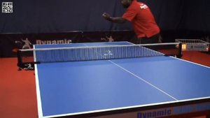 Разрушающая длинная подача в настольном теннисе — момент 1