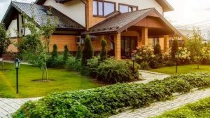 Красивые ландшафты загородных домов.