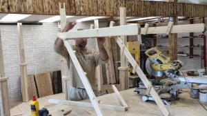 Подставка для цветов своими руками.Ручная работа.Поделка из дерева