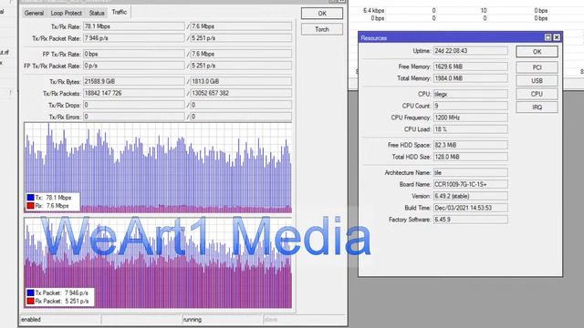MikroTik CCR1009 7G 1C 1S+ Vlan Roar Networks