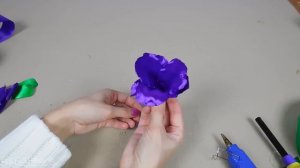 DIY How to make ribbon gladiolus (ENG Subtitles) - Speed up #526