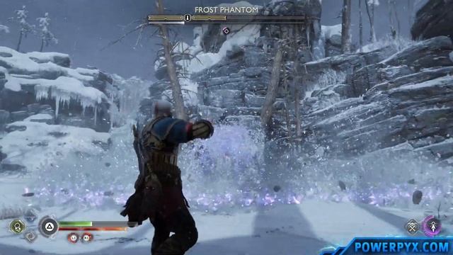 God of War Ragnarok - Frost Phantom Boss Fight (No Mercy Difficulty)