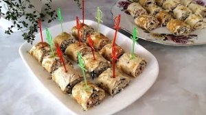 Закуска из яичных блинчиков за 10 минут