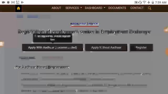 Online Employment Exchange Registration Coreection & Qualification Update Process