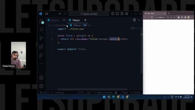 Day 2 | Props, State, and Basic Hooks | React.js Essentials Bootcamp (3 Days)