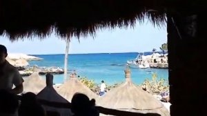 Xcaret парк Шкарет Мексика -морской ресторан, вид из него.