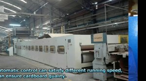 upgraded Corrugated cardboard production line from wesriver