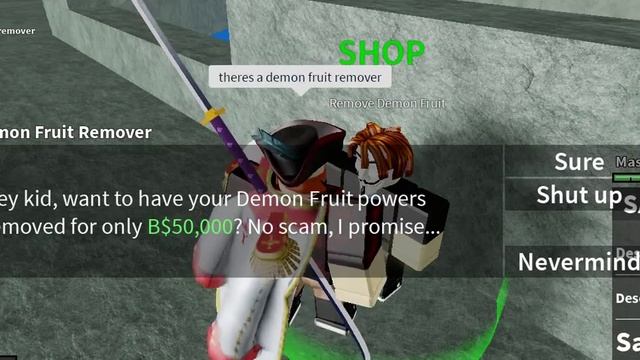 How To Remove Your Demon Fruit - Blox Piece (Roblox) смотреть онлайн