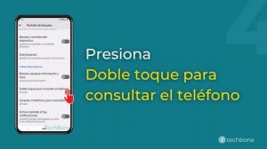 Activar o desactivar "Doble toque para consultar el teléfono" [Android 12]