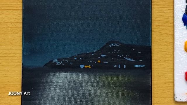 How to Draw a Full Moon Bridge View / Acrylic Painting TUTORIAL смотреть онлайн