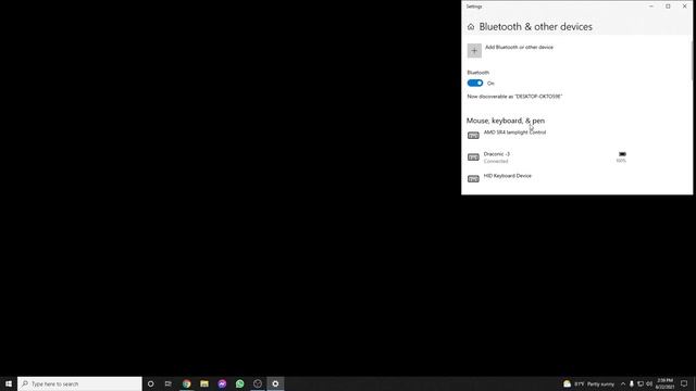 How to connect the Redragon Draconic keyboard to the bluetooth.  Bluetooth not working/ connecting.