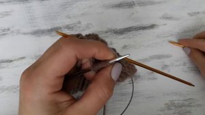 Повязка на голову. Вязание спицами. Мастер-класс.