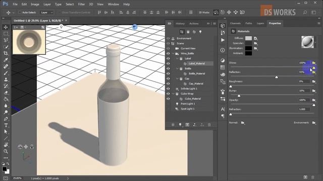 PHOTOSHOP 3D lighting Beginner TUTORIAL Part - 2 #photoshop #tutorial #3D смотреть онлайн