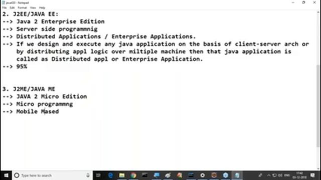 CORE JAVA Introduction || Class - 1 || by Mr. Nagoor Babu Sir On 03-12-2018