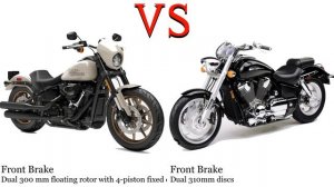 Harley Davidson Low Rider S vs Honda VTX 1800 Test specification comparison