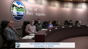 Port Angeles City Council Meeting 12 04 2018
