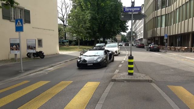Loud Lamborghini Aventador LP700-4 w/ Capristo exhaust in Zurich. (Brutal sound!) смотреть онлайн