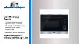 Miele Microwave Repair