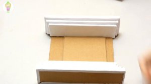 DIY Как сделать камин для кукол из картона | New Year's fireplace for dolls from cardboard