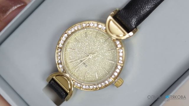 46750 Часы с золотистым циферблатом Shine Bright Women's watch Орифлэйм