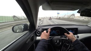 Еду на Мерседес Е 200 2021 года. Не обзор.