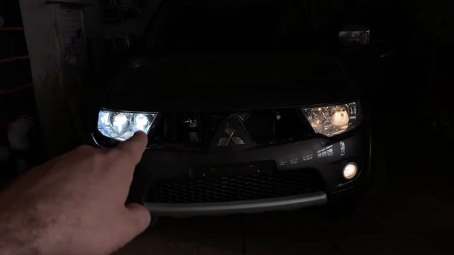 Установка 2х BiLED в pajerosport