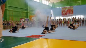 Показательное выступление гимнасток Суклейской ДЮСШ
