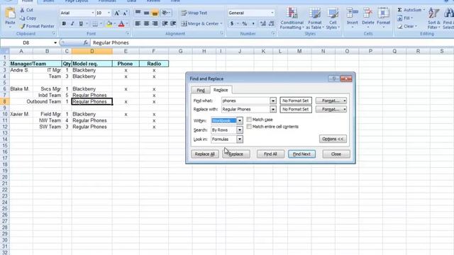 Find and Replace in Excel смотреть онлайн