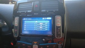 Как настроить дату и время на Nissan leaf японского производства ?