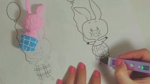 Рисуем Пятачка из Винни Пуха 3D ручкой|DIY Toy|gadgetboss.ru