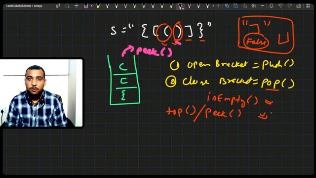 Valid Parentheses Leetcode Solution | Check Balanced Brackets or Parentheses