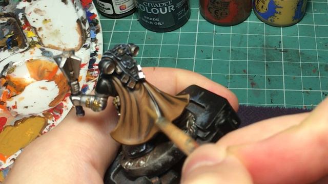 КАК ПОКРАСИТЬ КОЖАНЫЙ ПЛАЩ НА МИНИАТЮРЕ WARHAMMER 40,000 И ДРУГИХ МОДЕЛЯХ