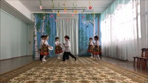 МАДОУ г Нижневартовска ДС №32 Брусничка  Народный танец  Ромашки  Танцевальная группа Брусничка