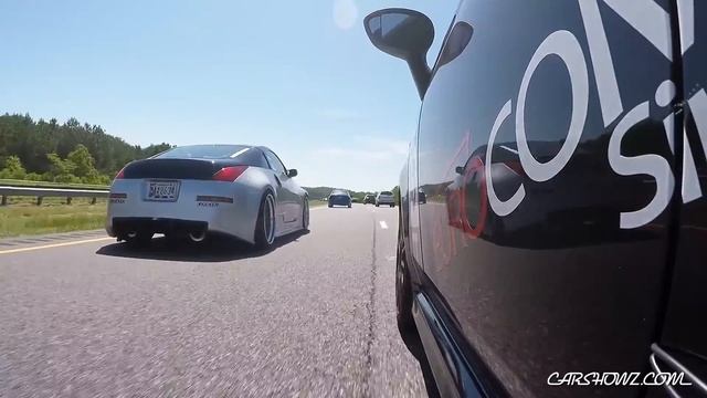 Fiat Abarth films Custom Nissan 350Z @ Carshowz.com Memorial Day Photoshoot смотреть онлайн