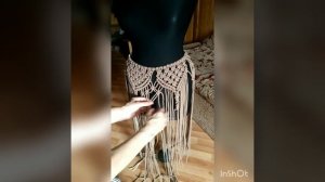 Макраме Плетение модной юбки своими руками. МК часть 3 #плетение #макраме #юбка_макраме