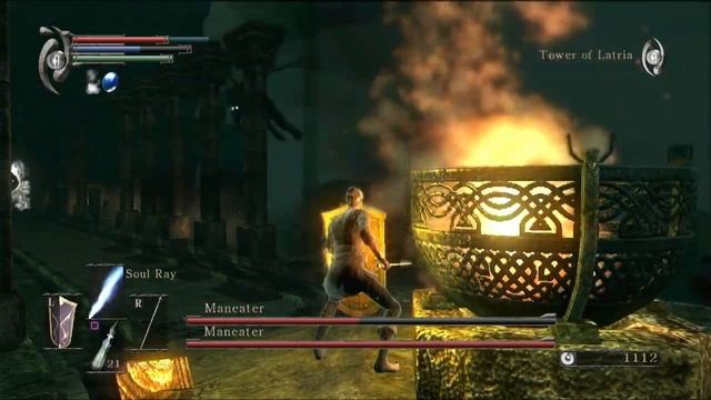 Demon's souls. 05. Босс Maneater & Maneater