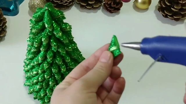 Новогодняя ёлочка из фоамирана ?Christmas Tree DİY?