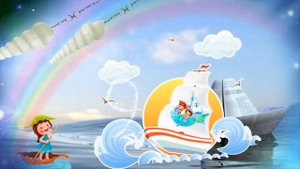 Парус детства цветной!