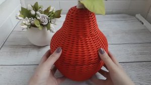 🍐ГРУША🍐, плетение из бумаги и газет