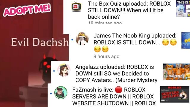 Roblox is still closed look at all these Yt s that upload about this смотреть онлайн