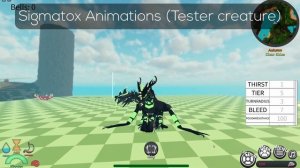 Sigmatox in Tester World | Animation Showcase | Creatures of Sonaria | Roblox