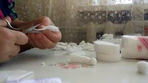 Ангелочки своим руками из ватных дисков! Легко!