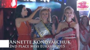 2nd place Miss Eurasia-2015 - GERMANY - Annette Konovalchuk