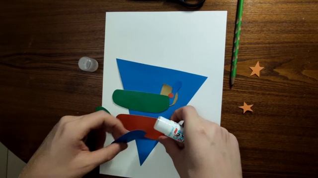 Аппликация "Самолетик" смотреть онлайн