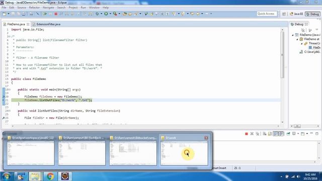 How to Find and list out files with certain extension only in Java?_Version 1 | Java File | Java IO