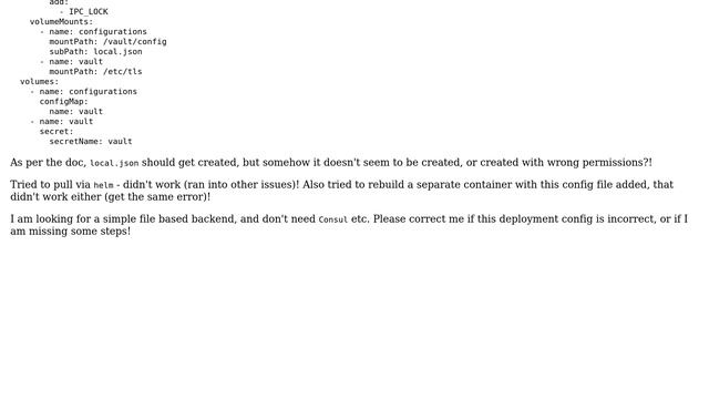 Trying to deploy vault:1.2.4 in kubernetes смотреть онлайн