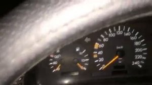 Мercedes w210 снятие приборки, замена лампочек